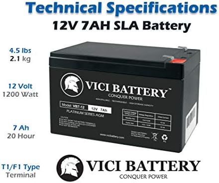 VICI סוללת VICY VB7-12-12V 7AH סוללת UPS עבור גיבוי APC 550 BE550G מוצר מותג