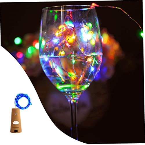 אורות בקבוקים Quflaivy, 20 אורות בקבוק LED, אורות פיות, אור לילה, אור בקבוק יין, פקק ל- DIY, מסיבה, חתונה 2 מ