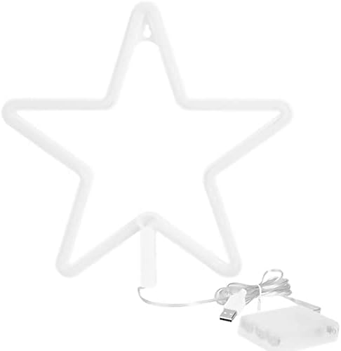 Myaou Led Star Neon Light Light Light USB סוללה מופעלת מקורה לחדר שינה קיר לחג המולד לחג המולד לחג המולד
