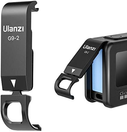 Ulanzi בחר G9-2 כיסוי מגן עבור GoPro Hero 9/10 שחור, אביזר Vlog דלת סוללה עבור Go Pro 9 10 מצלמת פעולה