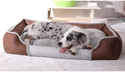מיטת כלבים דלוקס מחיות מחמד, מיטת ספה רכה של חיית מחמד, כסא חיות מחמד ללא תלול, התחממות עצמית