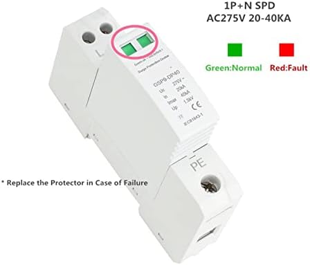 Lemil gsp9 AC SPD 20KA ~ 40KA 275V מכשיר מגן מתח על בית מתח נמוך מתח 1P+N 18MM 3P+N 36 ממ 1 pcs