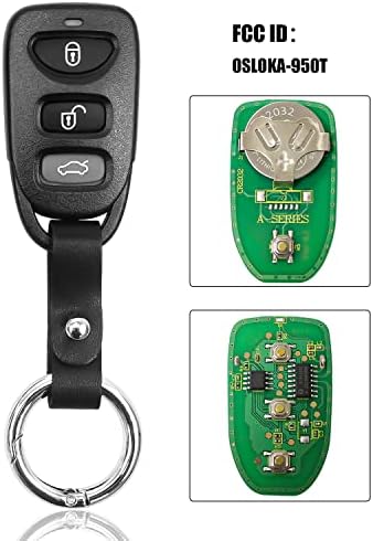 Emiho Car Key FOB מתאים ליונדאי סונטה 2011-2015, כניסה ללא מפתח מרחוק החלף 95430-3Q000 95430-3Q001,