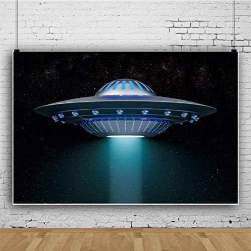 Dorcev 9x6ft UFO תפאורה חללית מעופפת חייזרת נושא נער ילד צילום צילום רקע ufo פלישה אדמה מדע בדיוני
