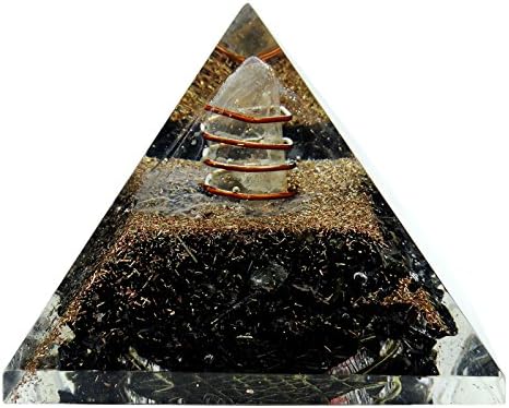 הרמוניזציה של פירמידה טורמלין פרח חיים סמל רייקי ריפוי ריפוי גנרטור אנרגיה קריסטל