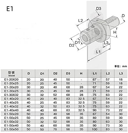 מחזיק כלי VDI E1-60-20 / E1-60-25 / E1-60-32 / E1-60-40 / E1-60-50 עבור מכונת CNC