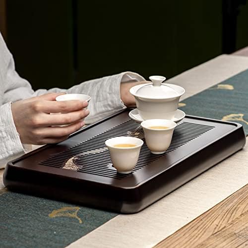 מגש תה במבוק XI LE, שולחן תה גונפו סיני מגש הגשה עם אחסון מים מסוג מאגר