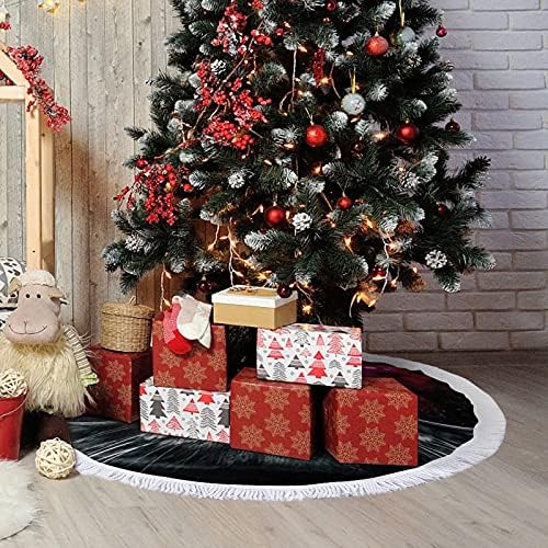 משקפי שמש חתולים מחצלת עץ חג המולד מחצלת עם קישוטים למסיבות חג לחוות ליל כל הקדושים 48 x48