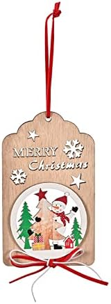 תליון עץ קישוט לחג המולד חג המולד עץ חלול קשת קשת תליון ויטראז 'ויטראז' לוח תקציר