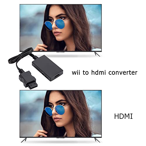 Alinuo נייד עבור Wii לממיר תואם HDMI עם קונסולת משחק מתאם Audio Jack HDTV 3.5 ממ לאביזר מחבר טלוויזיה