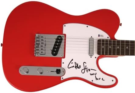 סטיבן ואן זנדט הקטן חתם על חתימה בגודל מלא גיטרה חשמלית פנדר טלקסטר עם אימות בס של בקט - סילביו דנטה הסופרנוס,