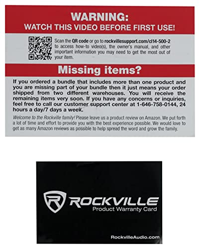 Rockville CL14-500-2 CL2 מדורג 14A WG 500 'תיל רמקול בתקרת קיר 70V 100V
