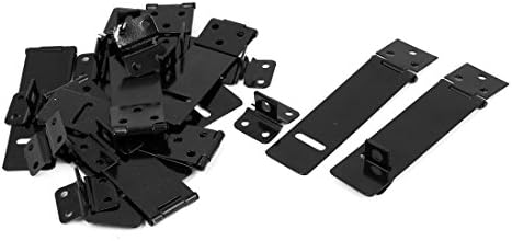 12 יחידות שחור קבינט חומרת מתכת בטיחות מנעול וו סיכות דלת שערי מנעול תפס תפסים 4 ארוך