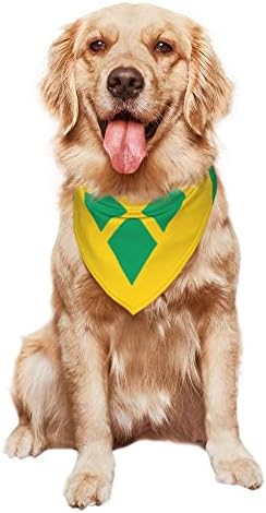 כלב בנדנות דגל של סנט וינסנט גרנדינים לחיות מחמד בנדנה צעיף משולש ליקוק מטפחת אביזרי לכלבים חתולים