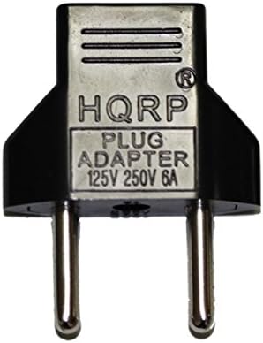 מתאם HQRP 12V AC תואם ל- Sangean PR-D7 AM FM דיגיטלי נטען נייד מקלט רדיו מתאם כבל אספקת חשמל PRD7 DCT120050