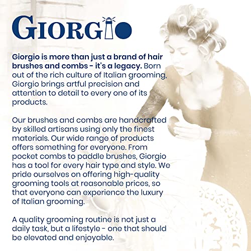 Giorgio G35 בעבודת יד כל מסרק כיס שיניים עדין לגברים, מחליק מסרק שיער לשיער סטיילינג טיפוח יומיומי, שפם וזקן