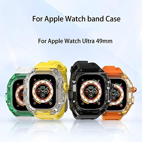 DJDLFA עבור Apple Watch Ultra 49mm Mod Series 8 7 6 5 4 SE צמיד צמיד רצועת צמיד Watchband Light