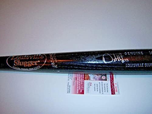 אורלנדו הדסון לוסנגלס דודג'רס, Bluejays JSA/COA חתום עטלף - עטלפי MLB עם חתימה