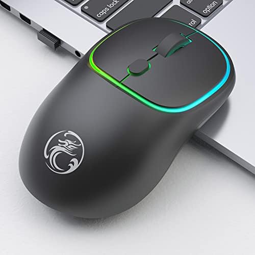 אלחוטי עכבר עם מסנוור אורות 2.4 גרם חרישי עכבר עם מקלט נייד מחשב עכברים למחשב שולחני מחשב נייד