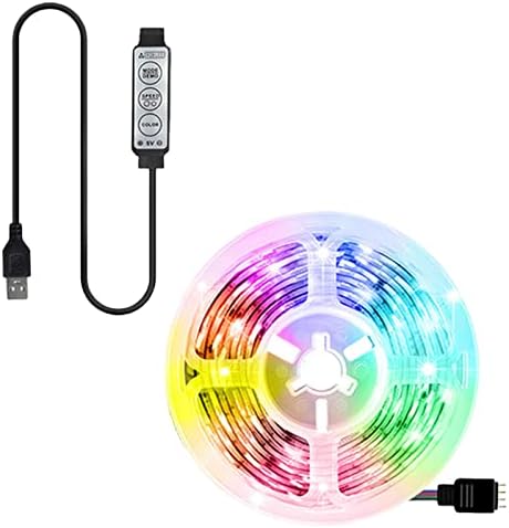 Baoblaze רקע בר אור בר RGB LED USB ממשק הניתן להתכופף לנשים קמפינג חיצוניות למבוגרים, 4 מטרים