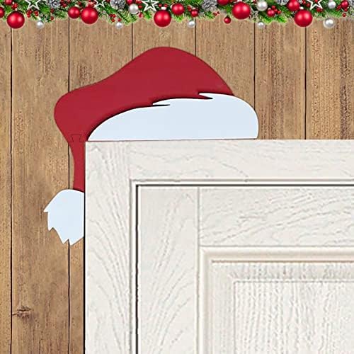 עץ חג המולד הקטן לחדר שינה 4 מטרים ראיתי שחג המולד סנטה קלאוס כובע שלג כובע דלת פינת קישוט חתיכות חג מולד