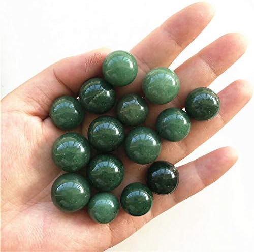 Binnanfang AC216 1PC 15-18 ממ טבעי ירוק ירוק אוונטורין כדור קריסטל כדור ריפוי DIY קישוט מלאכה אבנים טבעיות ומינרלים