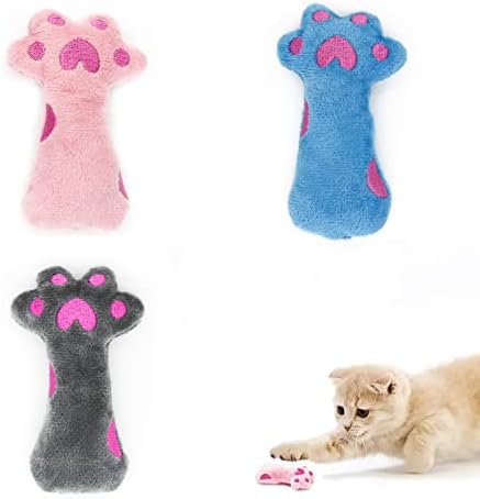 ANDIKER CAT CATNIP צעצועים, 3 יחידים חתולים צעצועים אינטראקטיביים לחתולים מקורה, צעצועים לחתולים קטיפים
