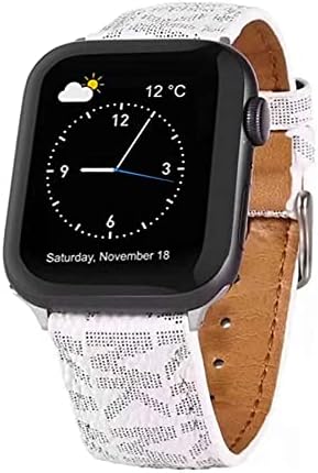 להקות שעון יוקרה תואמות להקת Apple Watch 44 ממ 42 ממ 40 ממ 38 ממ, רטרו יוקרתי רטרו מעוצב עור רצועת