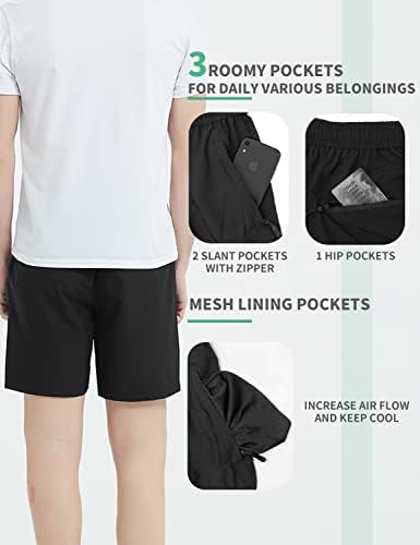 מכנסיים קצרים של אימון כושר יבש של BVVU לגברים עם כיסים 7 אינץ 'מכנסיים אתלטים קלים עבור מזדמנים