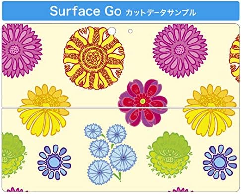 כיסוי מדבקות Igsticker עבור Microsoft Surface Go/Go 2 אולטרה דק מגן מדבקת גוף עורות 000714 דפוס פרחים