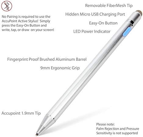 עט עט BoxWave תואם ל- HP Chromebook X2 - חרט פעיל אקטיבי, חרט אלקטרוני עם קצה עדין במיוחד עבור HP Chromebook