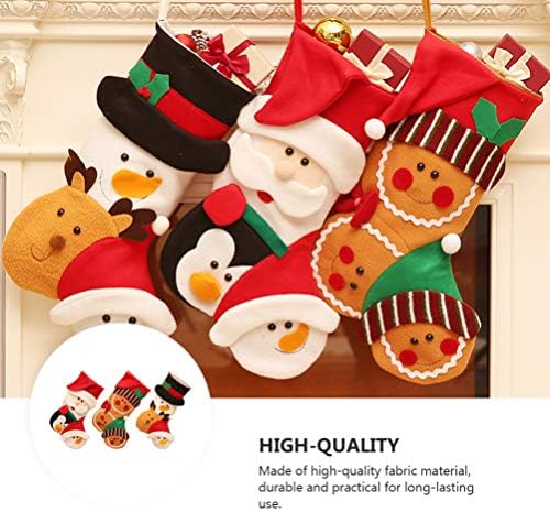 Infets Santa Decor 3 PCS מיני גרבי חג המולד סנטה שלג איש זנגוויל גברים תלויים גרביים מתנה שקית סכום עיצוב עץ חג