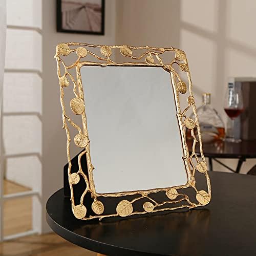 Na Light Luxury Metal מסגרת שולחן שולחן קישוט חתונה קצה זהב מסגרת תמונה וינטג 'עלה זהב מסגרת תמונה מסגרת