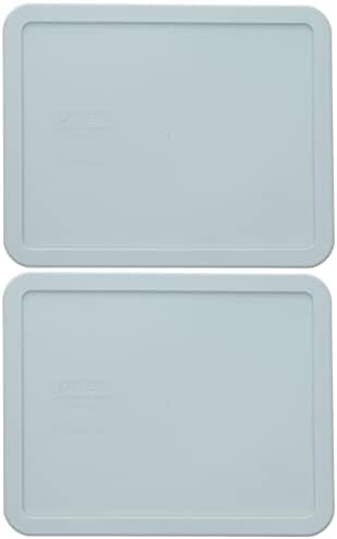 פיירקס 7212-מחשב בוצי אקווה כחול מלבן פלסטיק מזון אחסון מכסה, תוצרת ארה ב