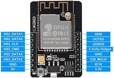 Aediko 6PCS ESP32-CAM פיתוח לוח פיתוח 2.4GHz WiFi + BT/BLE מודול עם מודול מצלמה OV2640