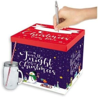 קולקציית מתנות קופסת מתנות בערב חג המולד, קוביית 28 סמ, צבעוניות