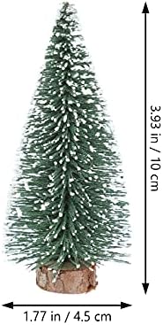 Bestoyard 15 יח 'עצי מסיבה מיני עצי חג המולד ארז לבן עצי חג המולד קישוטי קישוטי חג המולד קישוטי
