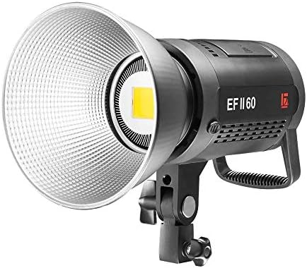 ג'ינבי וידאו אור חבילה - EFII -60W LED LED עם משקף הרפיה של BOONS MOUNT ו- CONTIFIER