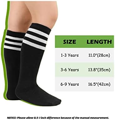 זנדו הברך גבוהה גרבי עבור בנות בני שלושה פסים כדורגל גרביים לילדים בית ספר אחיד ארוך צינור גרביים חמוד