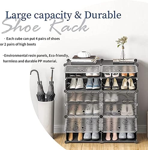AIETC מארגן נעליים של מתלה נעל 48-זוגות ארון אחסון נעליים הניתן להרחבה ארון נעל נעל ערימה שופע