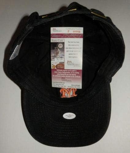 מונטה אירווין חתמה על ניו יורק ענקים DHL לוגו כובע פרומו W/JSA COA HALL OF FAMER - כובעי חתימה