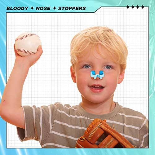50 יחידות להפסיק דימום מהאף קליפ האף לדמם פקק האף קליפ לילדים למבוגרים חירום תאונה, כחול וירוק