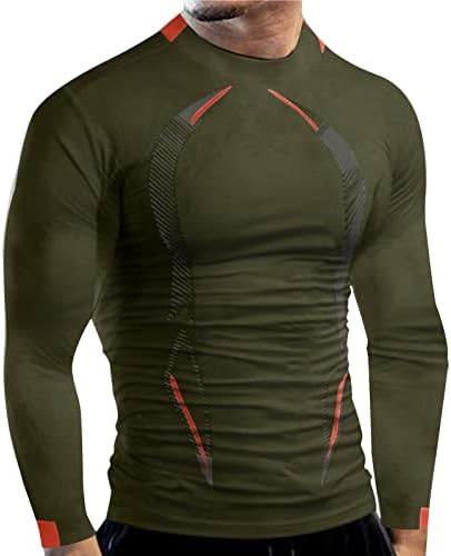 XXBR 2022 חולצות טריקו דחיסה חדשות לגברים, שרוול ארוך מהיר יבש יבש גבוה גמישות שרירים ספורט ספורט טי