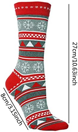 חג המולד גרבי עבור גברים נשים, חמוד חידוש מפנק כותנה גרביים, הדפסת צבעוני חגיגי חג המולד צוות גרבי