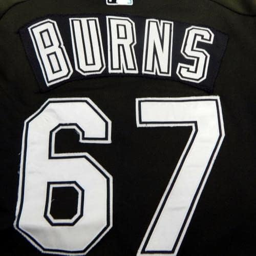 2003-06 פלורידה מרלינס גרג ברנס 67 משחק השתמשו בג'רזי שחור BP ST XL 155 - משחק משומש גופיות MLB