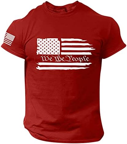 חולצות דגל אמריקאי לגברים שרוול קצר 4 ביולי אפרל במצוקה דגל ארה ' ב פטריוטיטיז גרפי מצחיק