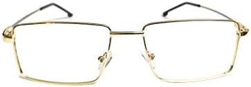 אמאר סגנון חיים מחשב משקפיים מלבני זהב מתכת שפת אור משקל 51 מ מ יוניסקס_אלקפרפר1869
