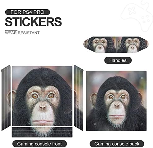 שימפנזה פנים מדבקת דבק מדבקת מגן עור עבור פ. ס. 4 פרו/פ. ס. 4 בקר דק