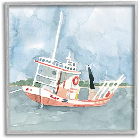 תעשיות סטופל סירות דיג סירת טיול ים כלי טיול בצבעי מים, עיצוב מאת אמה קרוליין