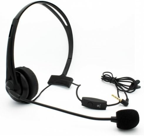 מעל הראש 3.5 מ מ דיבורית מונו אוזניות קווית אוזניות עם מיקרופון בום עבור להגביר נייד סמסונג